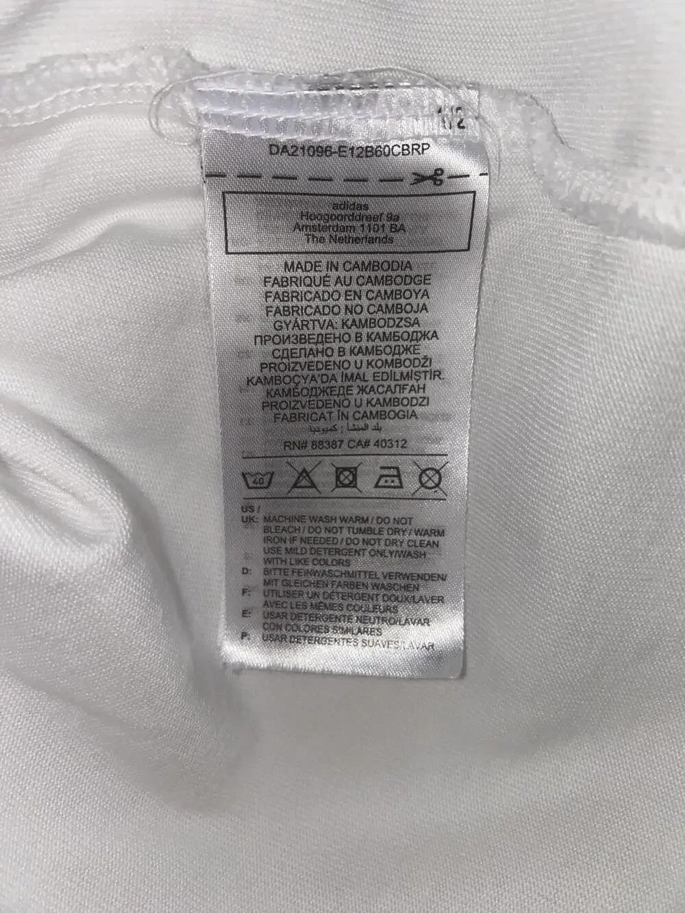 Adidas Hoodie Mens Large White Lightweight Jersey Logo Pullover Sweatshirt